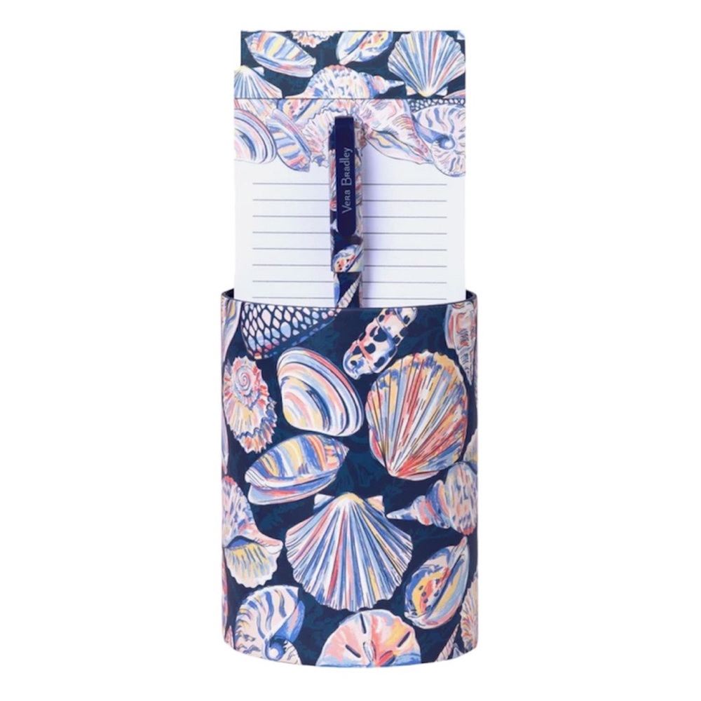 Vera Bradley Pen Cup & Notepad Set NWT